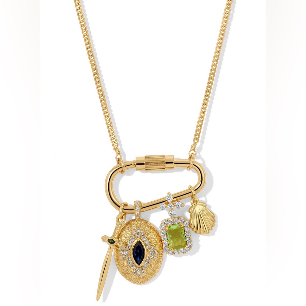 Vanessa Mooney Gold Charm Necklace